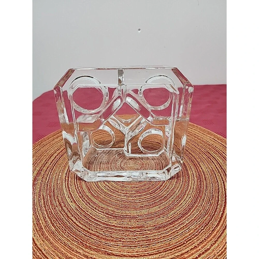 PartyLite Crystal Castle P7170 Tea Light/Votive Holder Lead Crystal Retired EUC - Picture 10 of 11